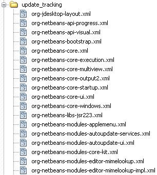 Topmost portion of the platform7/update_tracking directory